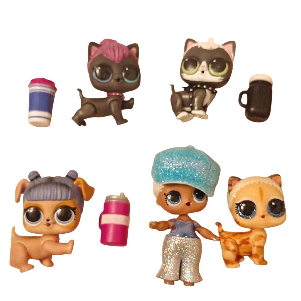 LOL Surprise Doll and Pets‎ Lot with Accessories Glitter Outfits Bottles 11pc - Picture 2 of 7